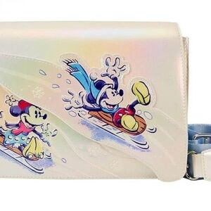 Loungefly Disney Mickey and Friends Winter Wonderland Crossbody Bag